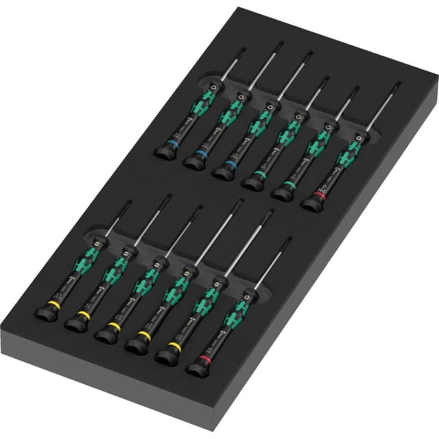 WERA 05150107001 - Schaumstoffeinlage Schraubendreher Kraftform Micro Set 2