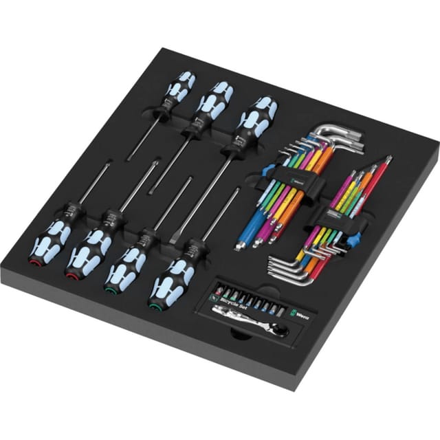 WERA 05150160001 - Schaumstoffeinlage Stainless Set 1