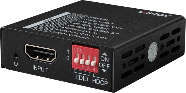 LINDY 32112 - HDMI EDID Manager, 4K 60Hz