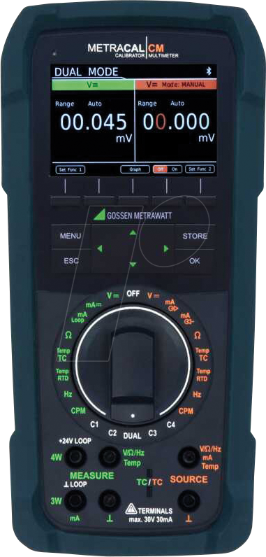 METRACAL CM TECH - Kalibrator METRACAL CM TECH, mA-Loop, HART-Komm., Multimeter