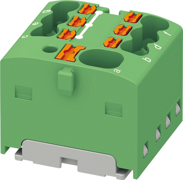 PHOE 1047470 - Verteilerblock PTFIX, 4/6x1,5, grün