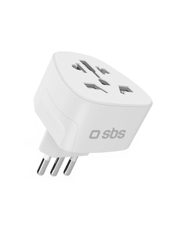 SBS IT Travel Adapter - Universal - White