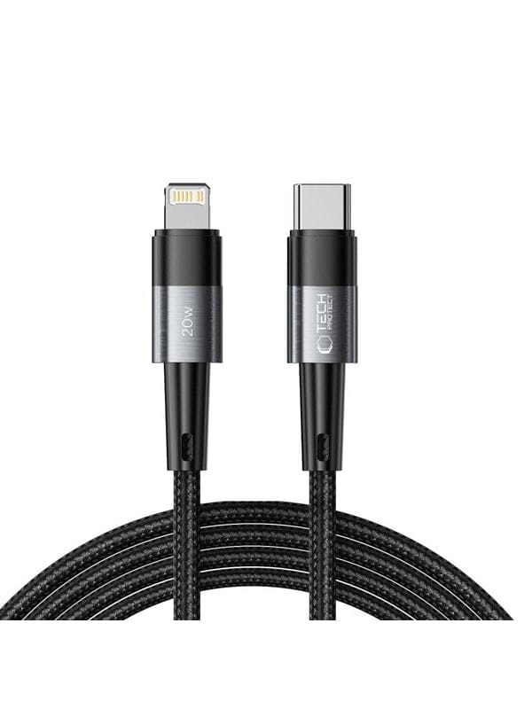 Tech-Protect UltraBoost Lightning / USB-C PD 20W 3A 2m Cable - Grey