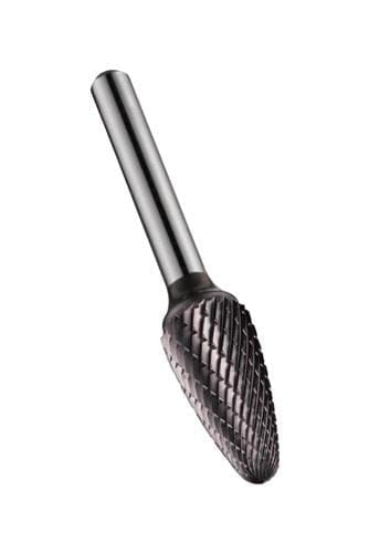 Frässtift - Rundbogen, unbeschichtet ø6mm TiAlN P811C6.0X6.0