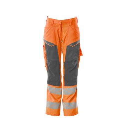 Hose mit Knietaschen ACCELERATE SAFE, hi-vis Orange/Dunkelanthrazit, Größe 82C34
