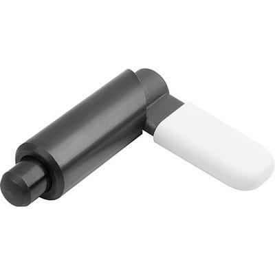 SPERRRIEGEL GLATTE AUSFÜHRUNG, D=6, D1=16, FORM:F MIT HÜLSE, GLATT UND KAPPE, STAHL BRÜNIERT, KOMP:THERMOPLAST (K1670.09061688)