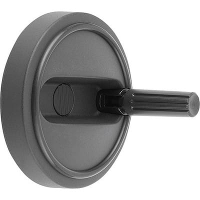 HANDRAD D1=125, PASSBOHRUNG MIT NUT D2=12H7, B3=4, T=13,8, MIT QUERBOHRUNG D7=M06, GR.3, FORM:B, THERMOPLAST
