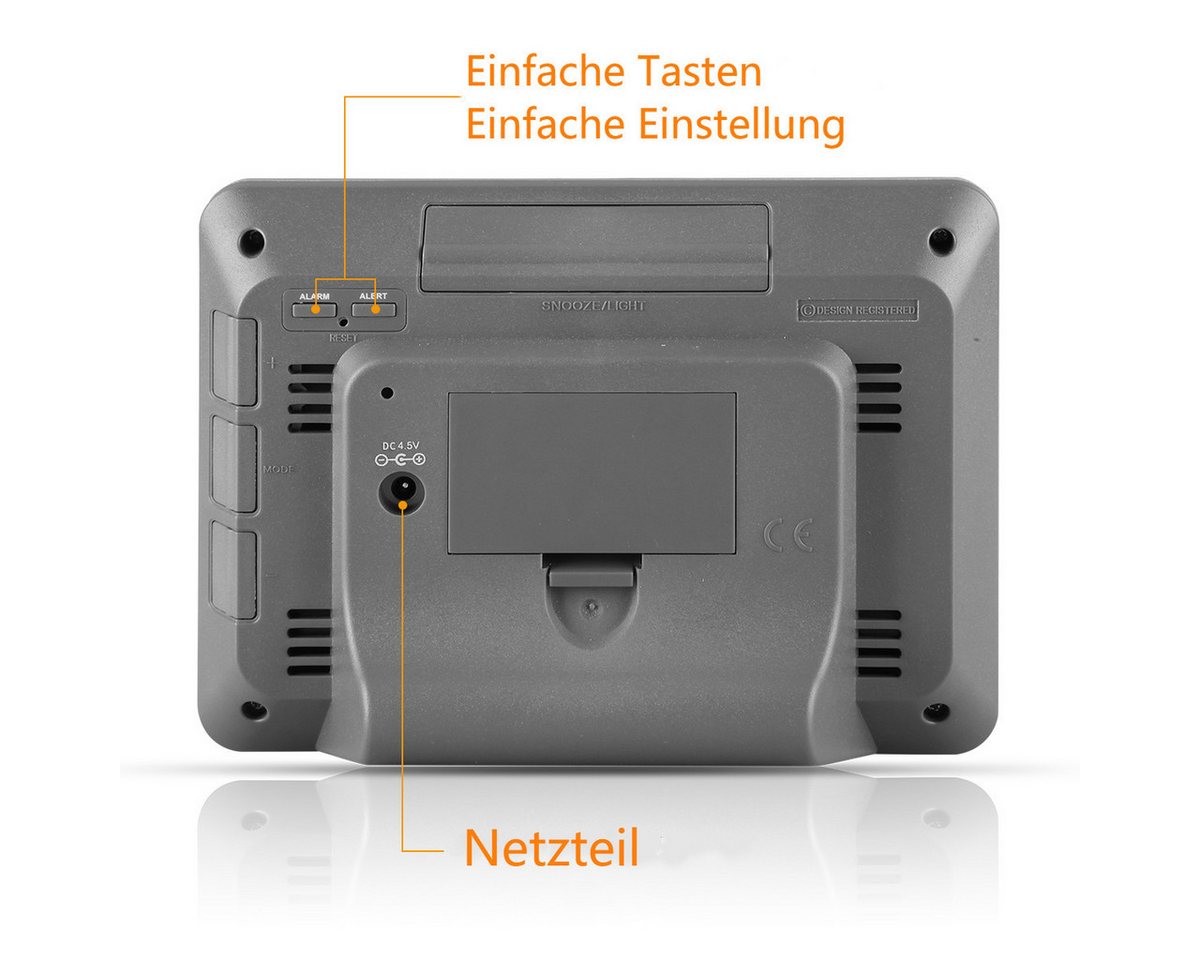 ibettertec Funk Wetterstation mit Farbdisplay inkl. Außensensor, Wettervorhersage Funkwetterstation Bild 4