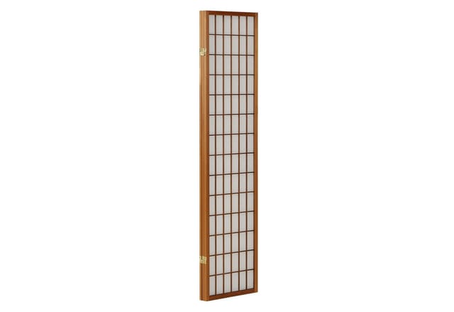 Homestyle4u Paravent Raumteiler Trennwand Shoji Holz Braun Indoor Sichtschutz (3-teilig), faltbar