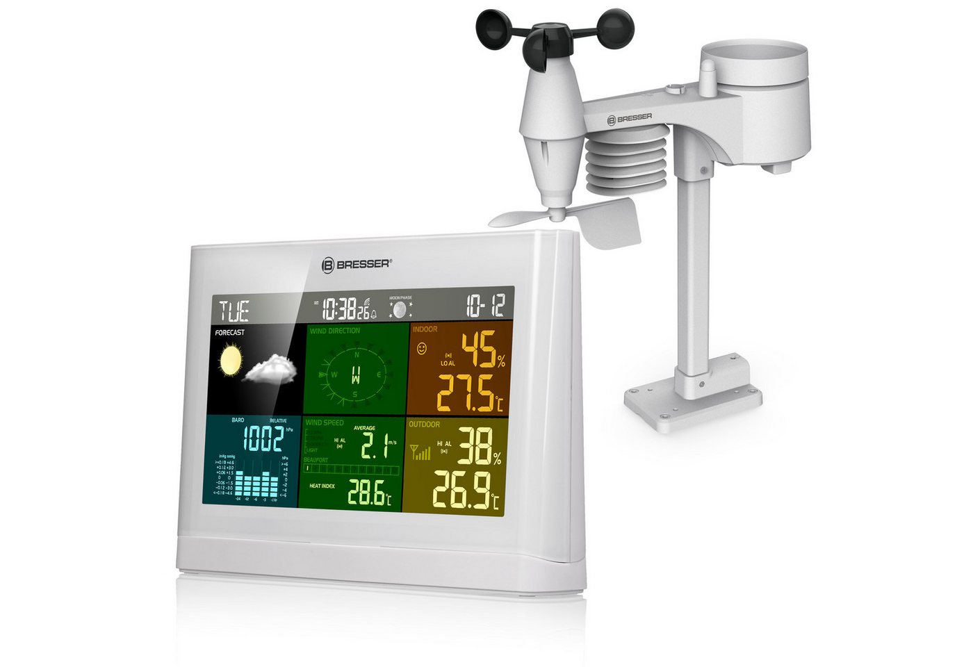 BRESSER 5-in-1 Comfort Wetter Center Wetterstation Bild 4