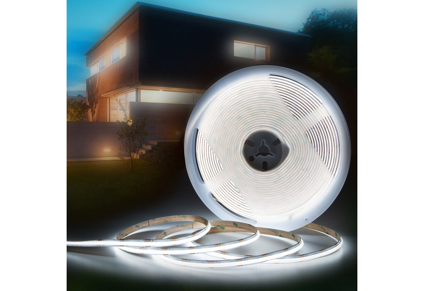 Hexim LED Stripe COB – RGB/W CCT oder Kalt-, Neutral-, Warmweiß (Kaltweiß 0.5M), COB – RGB/W CCT oder Kalt-, Neutral-, Warmweiß (Kaltweiß 0.5M) Bild 2