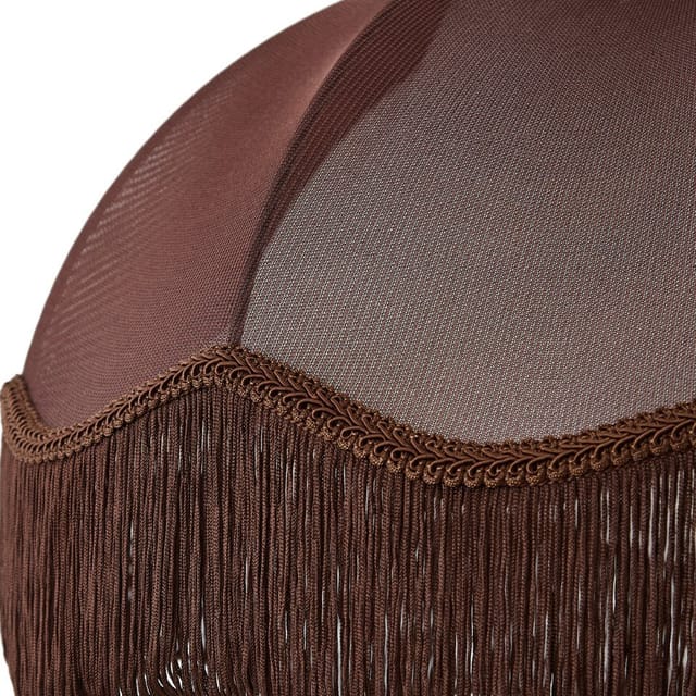 Qazqa Lampenschirm Heritage, QAZQA Lampenschirm, Braun, Textil, Retro