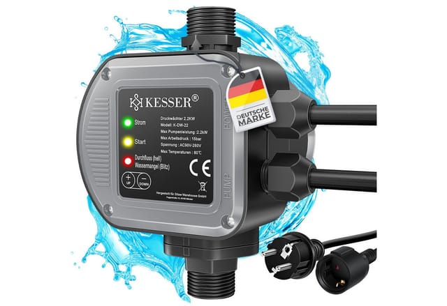 KESSER Wasserpumpe, Druckschalter Druckwächter Pumpensteuerung Gartenbewässerung