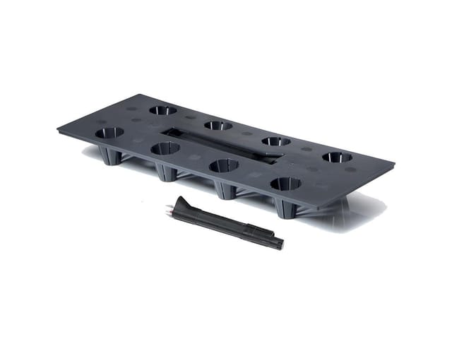 Prosperplast Blumenkasten Rato Case (4 St., 4er-Set), Bewässerungssystem, Rattanoptik, eckig