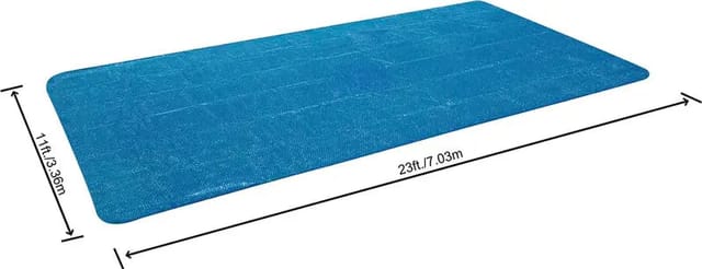 [gebraucht] B-ware Bestway Solarabdeckplane Poolabdeckung Poolheizung Pool 703 X 336 Cm Blau Eckig