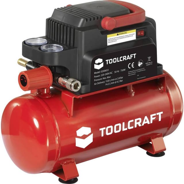 [gebraucht] B-ware Toolcraft Druckluftkompressor Kompressor Luftkompressor Druckluftgerät 6 L 8 Bar