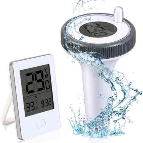 Stück Poolthermometer, Schwimmend, Leicht Ablesbar, Mit Innentemperaturanzeige