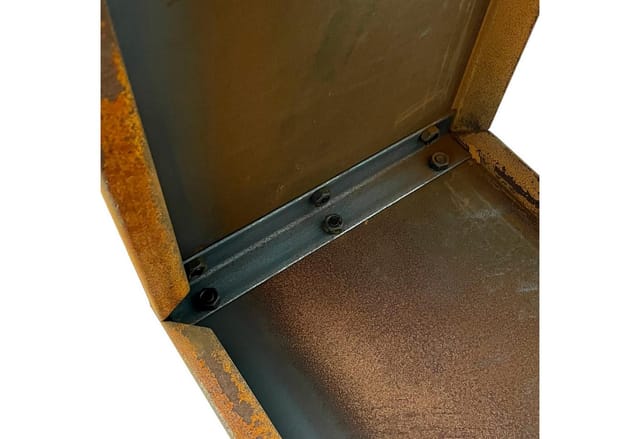 Estexo - Beeteinfassung Beetumrandung Hochbeet 115x50x25 Cm Edelrost Rost Cortenstahl