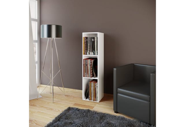 VCM Regal »Platto«, BxHxL: 29 x 107 x 34 cm, Holzwerkstoff - weiss