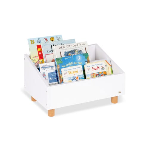 Pinolino Bücherregal, BxHxL: 50 x 26 x 32 cm, buchenfarben/weiß - weiss