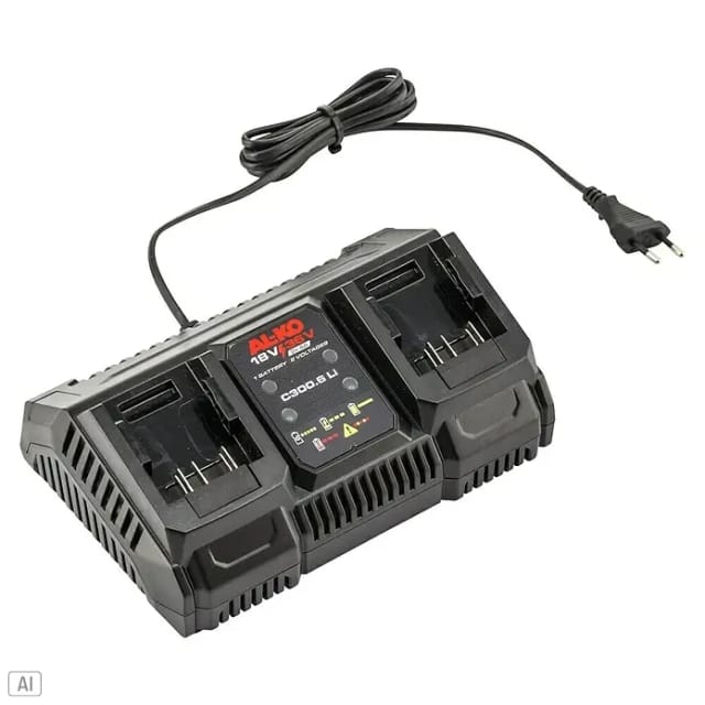 AL-KO Doppel-Ladegerät C300.6 Li für 18 V und 18/36 V Li-Ion Akkus