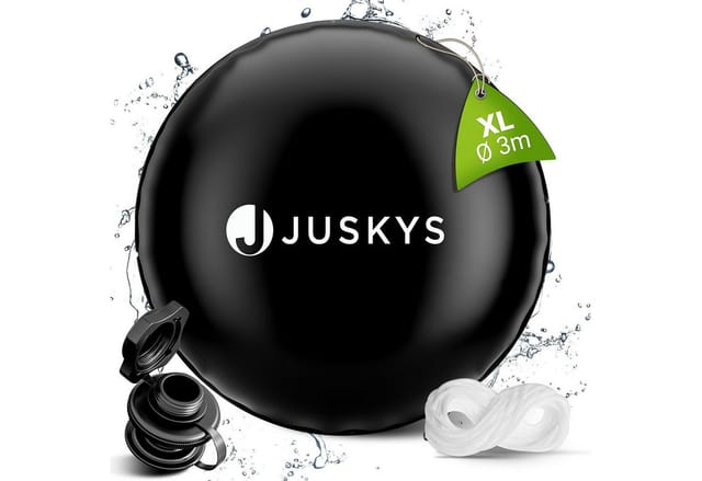Juskys Aufblasbare Poolabdeckung für den Winter Rund 3 Meter