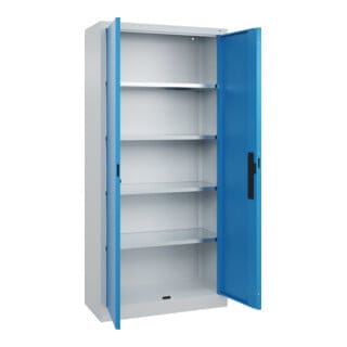 C+P Flügeltürenschrank Serie 89, 1950x930x400mm, 7035/5012