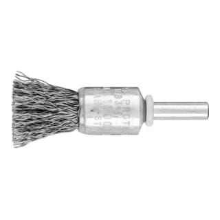 PFERD TOOLS Pinselbürste ungezopft PBU Ø15 mm Schaft-Ø6 mm Stahl-Draht-Ø0,35