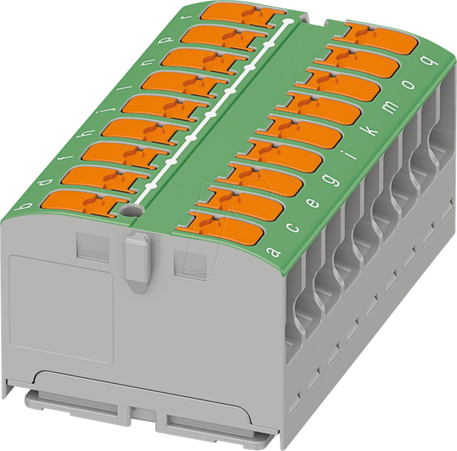 PHOE 1019580 - Verteilerblock - PTVFIX 18X2,5, grün