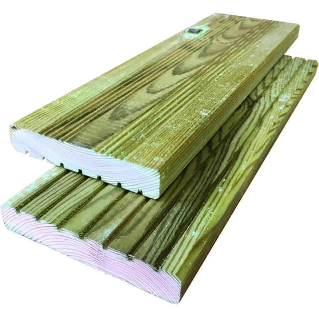 Terrassendiele 25x145x3000 mm, kdi grün genutet