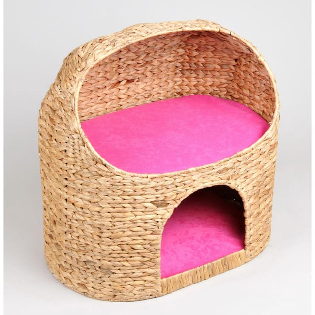 Katzenhöhle "Marvin", Kissen in pink