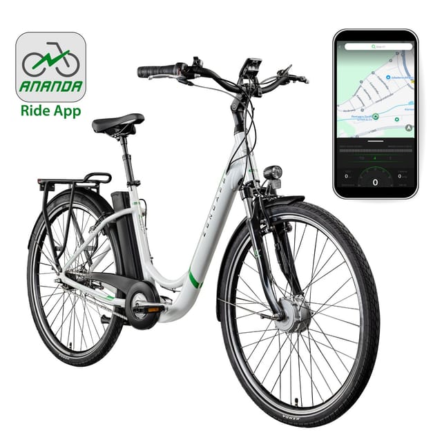Zündapp Z517 E Bike Damenfahrrad 28 weiß/grün