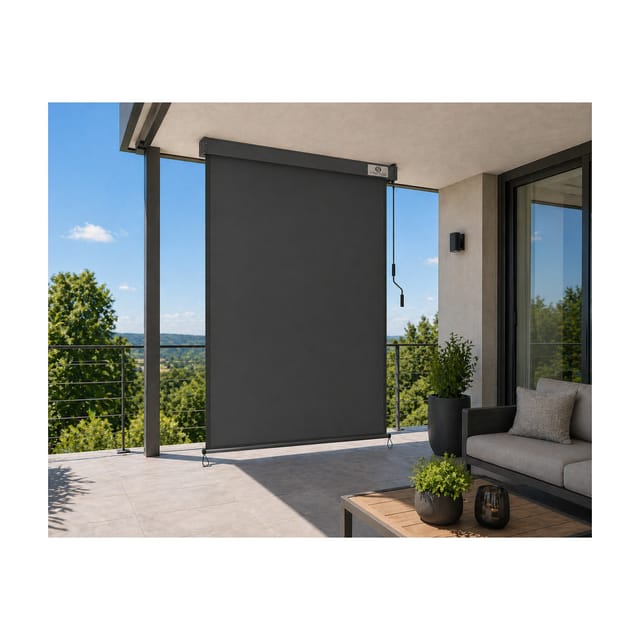 Strattore Ausziehbare Senkrechtmarkise / Vertikalmarkise 120 x 250 cm - Anthrazit