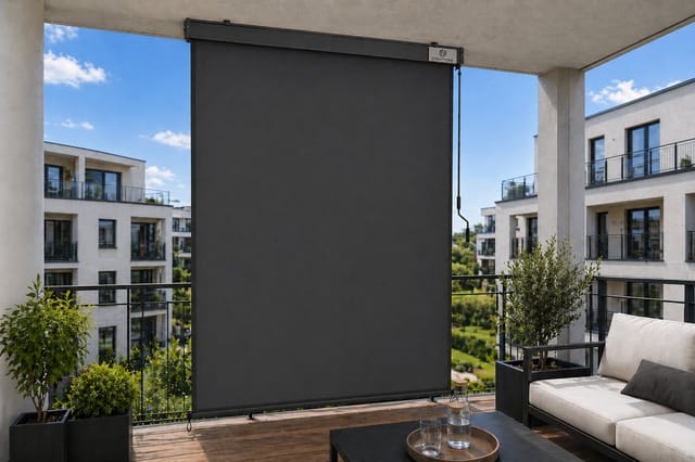 Strattore Ausziehbare Senkrechtmarkise / Vertikalmarkise 140 x 250 cm - Anthrazit