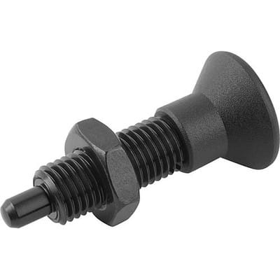ARRETIERBOLZEN OHNE RASTNUT GR.4 M20X1,5, FORM:H, STAHL GEHÄRTET, KOMP:THERMOPLAST SCHWARZGRAU RAL7021 (K0633.22412)