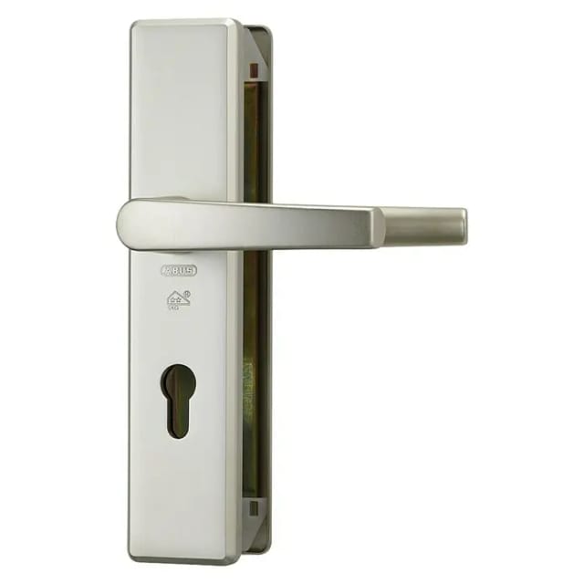 WET-Schutz-Drückergarnitur,Langsch. KLT512,Profilzylinder gelocht,E72,Aluminium