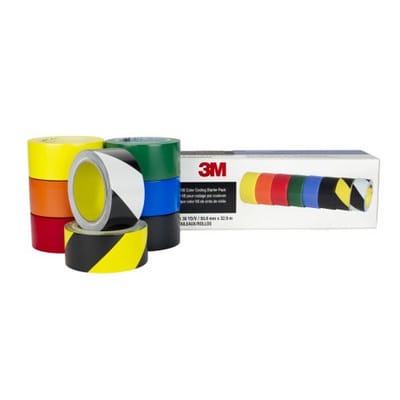 PVC-Klebeband 5S-Farbkodierungs-Starterpaket, 8 Rollen/Kit