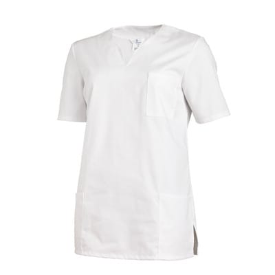 Schlupfkasack Damen weiß 08/1249/01, Größe XS