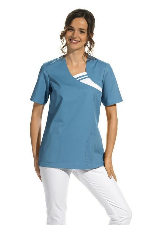 Schlupfkasack Damen türkis 08/1255/76, Größe S