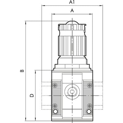 Batterie-Regler »SYNTESI«, BG2, G 3/4, 0…4 bar, o. Mano. (5625R225)