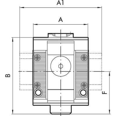Luftabnahme 4-Wege »SYNTESI«, BG2, G 3/8, Abg. 1x G 3/8, 3x G 1/4 (5623P203)