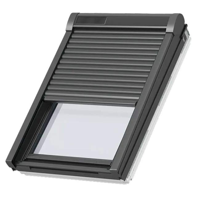 NEU: VELUX Solar-Rollladen SSL 0000K Aluminium Dunkelgrau, 66x98 cm (FK04)