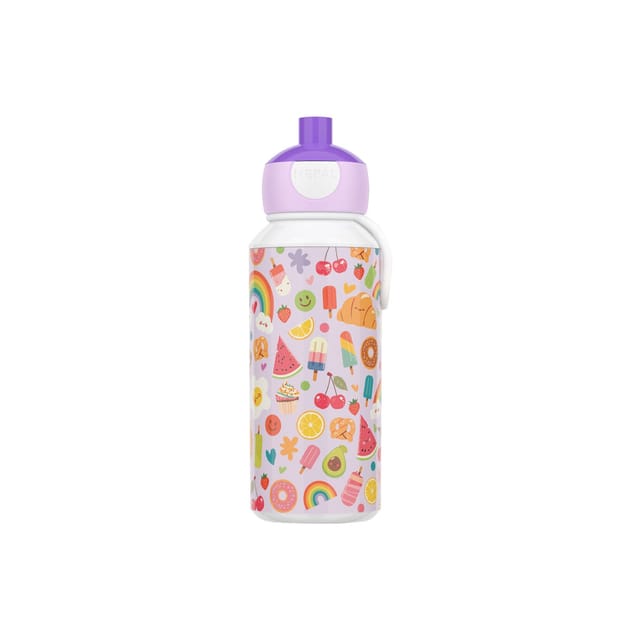 Mepal Trinkflasche Trinkflasche CAMPUS, Lila, Weiß, Ø 6,5 cm, Kunststoff, Silikon, 400 ml