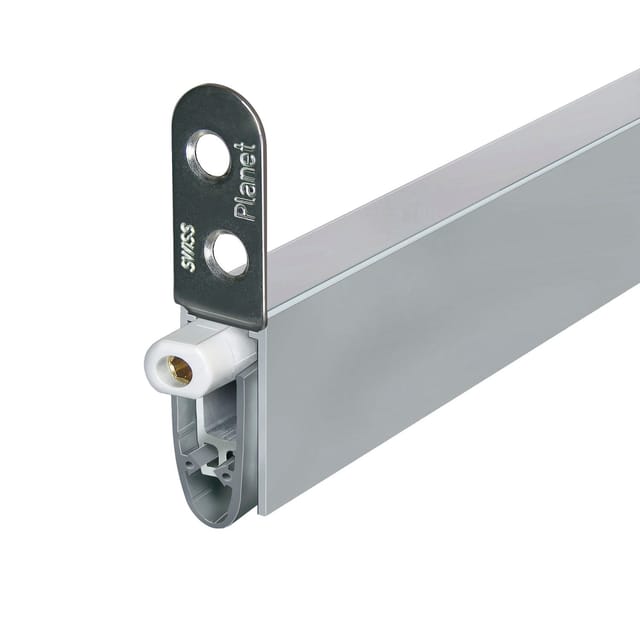 Türbodendichtung Kt-rd-fh, Automatischer Türdichter Für Drehtüren Länge 460mm Aluminium Natur - Planet