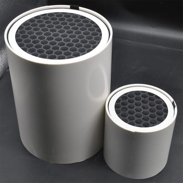 Luftfilterelement Für Lüftungskanäle, Mehrlagiger Verbundluftfilter, Aktivkohle-luftfilterelement, Rund Pvc-hepa-luftfilter Für Staubabsaug- Und Lüftungssysteme (173 Mm)