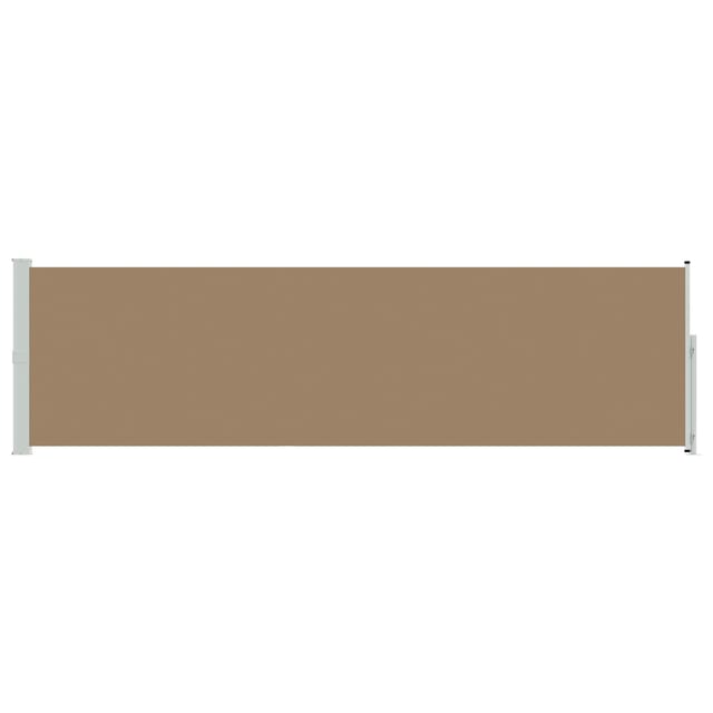 Ausziehbares Seitenmarkise Taupe 600 X 117 Cm Polyester Vidaxl