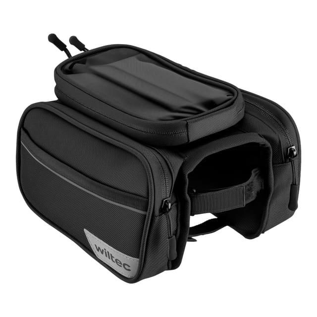 Wiltec Fahrrad Rahmentasche Oberrohrtasche 20 X 10 X 14 Cm Aus Polyester, Wasserabweisende Fahrradtasche