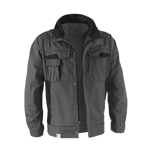 [neuwertig] B-ware Kübler Jacke Arbeitsjacke Vita Mix 1 L45 Anthrazit Schwarz Berufsjacke Größe S