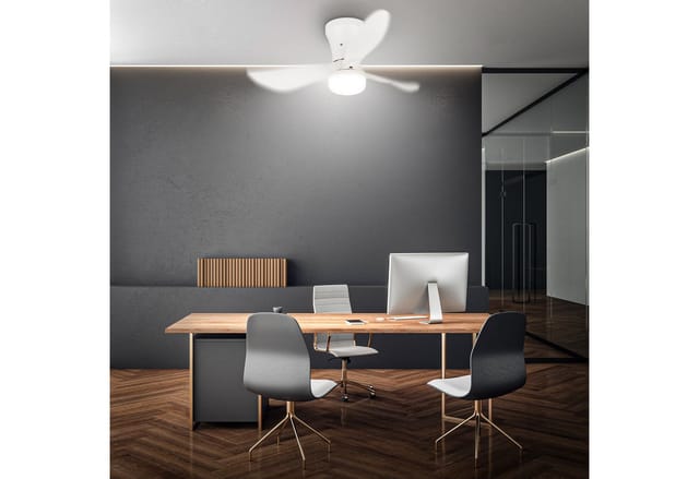 Briloner Deckenventilator Mit Licht Fernbedienung Ø78x26cm 15w 2050lm 3000k-6500k Warmweiß Bis Tageslichtweiß Dc-motor Weiß - Ventilator Lampe Schlafzimmer Wohnzimmer