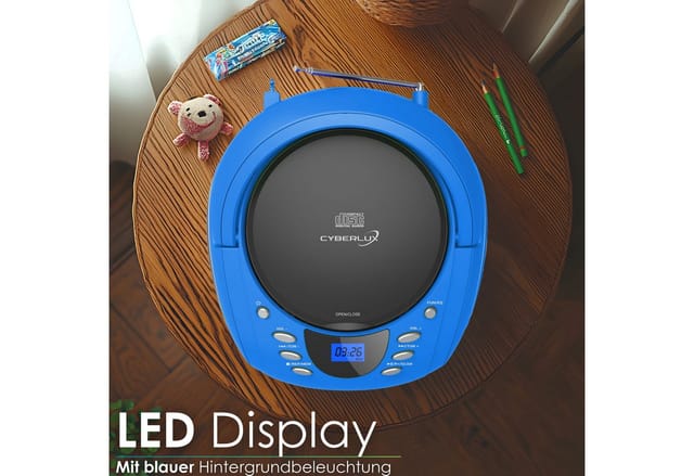 Cyberlux CL-710 CD-Player Tragbar CD/MP3/USB Radio Blau